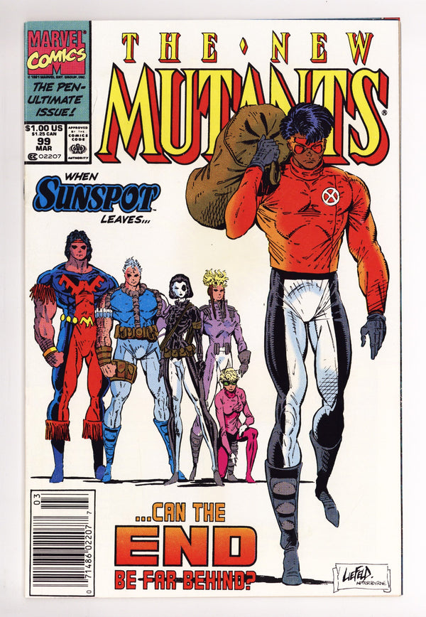 The New Mutants Vol 1 99 VF+ (8.5) (1991) Newsstand