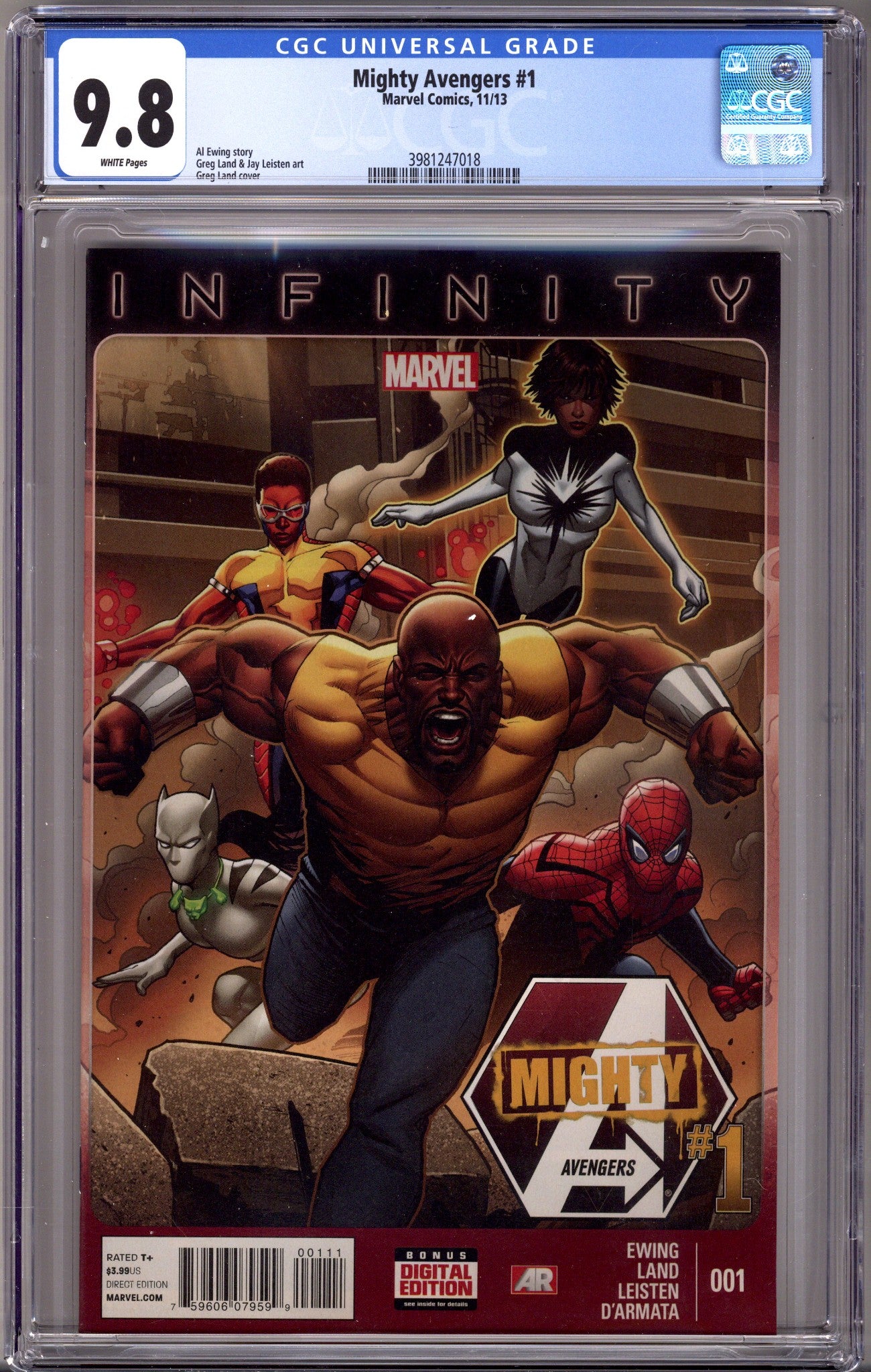 Mighty Avengers Vol 2 1 CGC 9.8 (NM/M) (2013) 