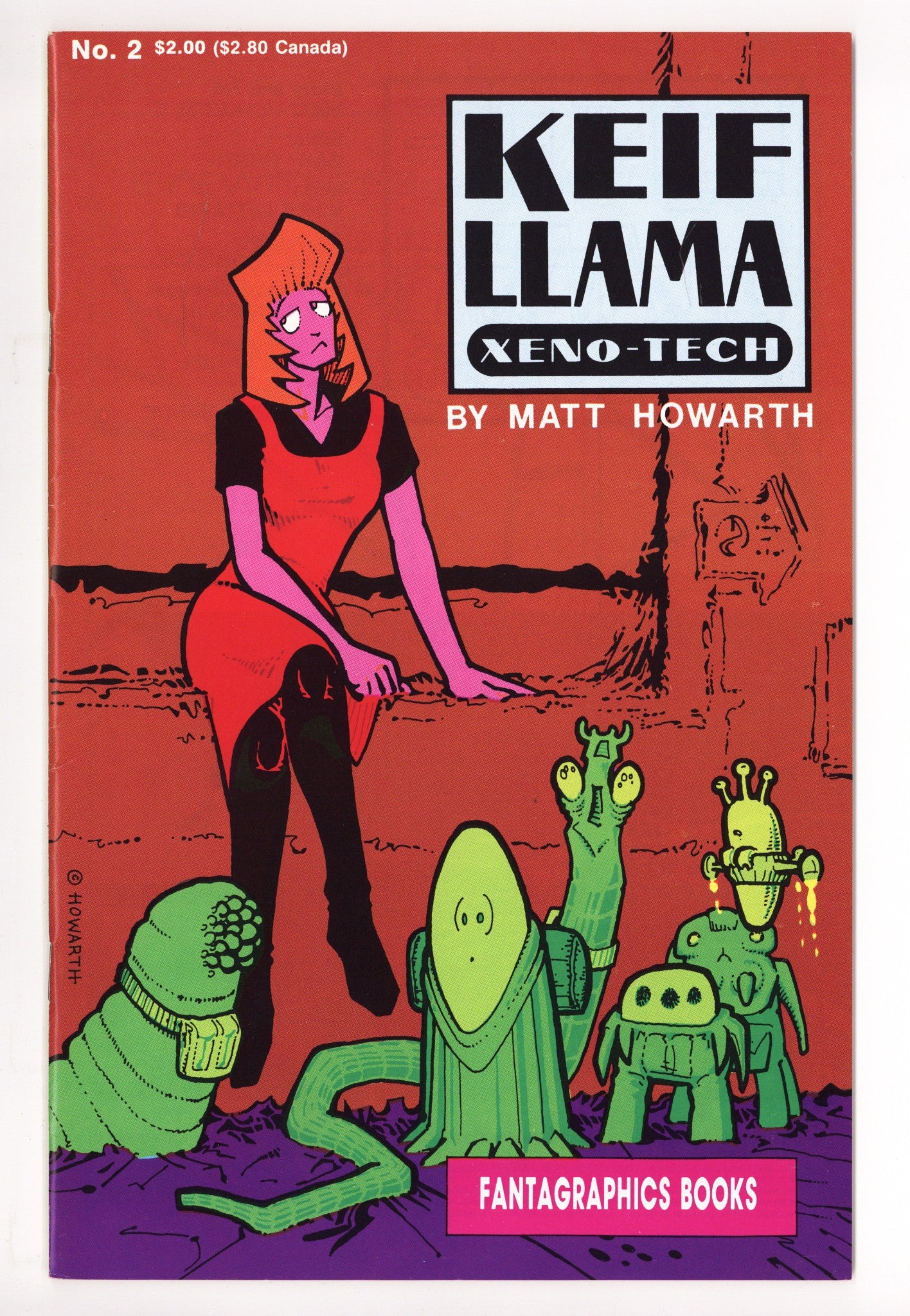 Keif Llama -- Xeno-Tech Vol 1 2 Mid Grade (1988) 