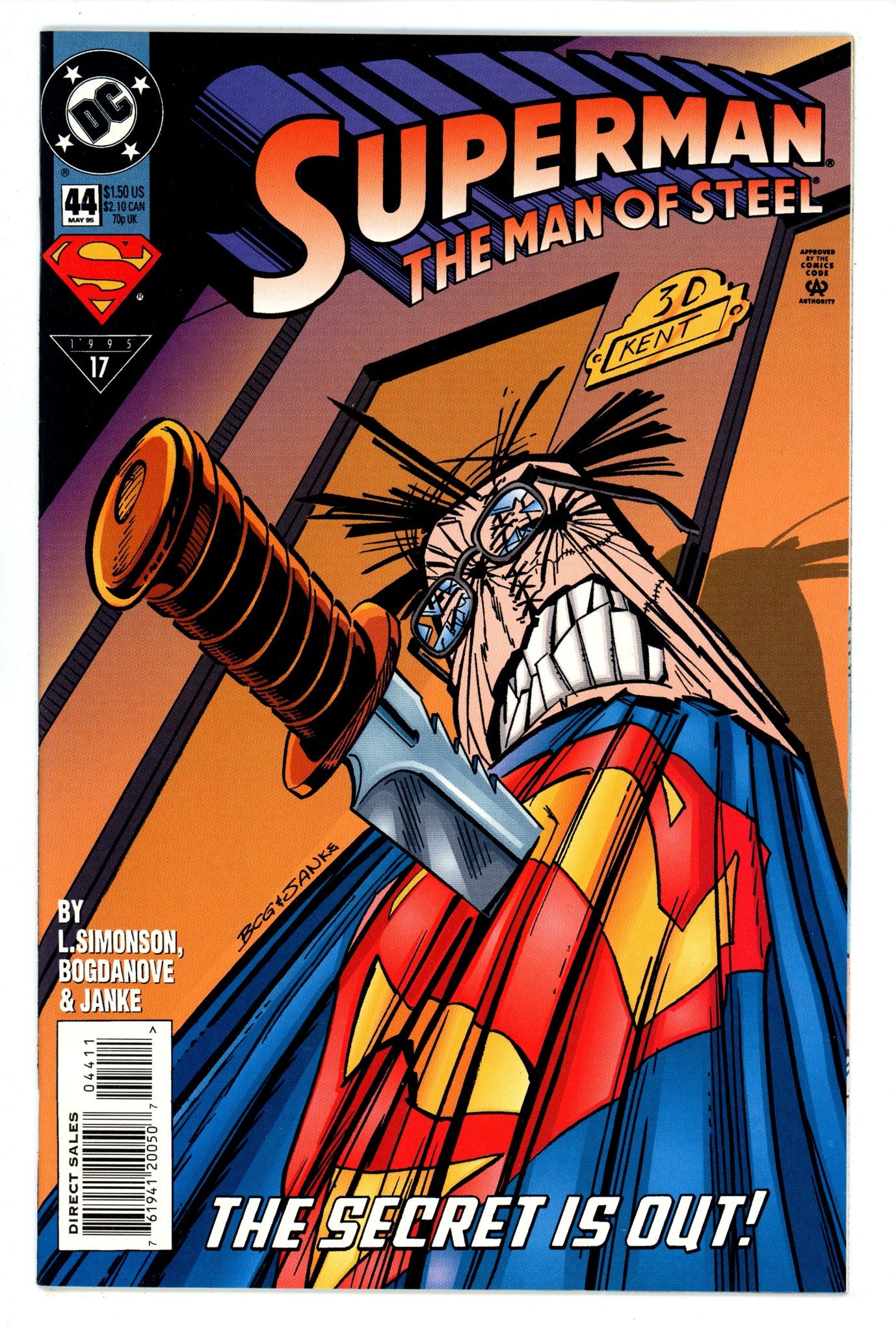 Superman: The Man of Steel 44 High Grade (1995) 