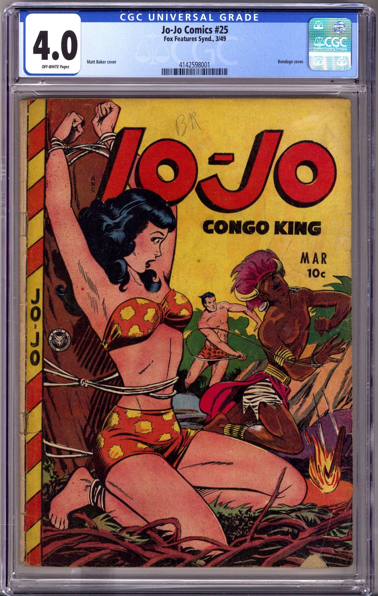 Jo-Jo Comics 25 CGC 4.0 (VG) (1949) 