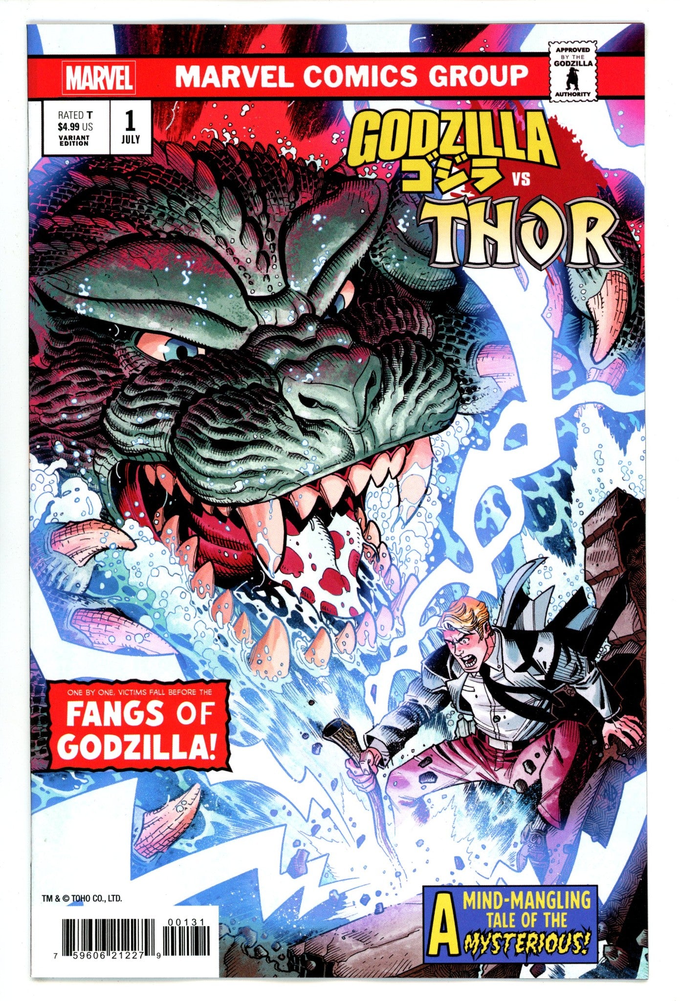 Godzilla Vs. Thor  1 Bradshaw  Homage Variant   (2025)