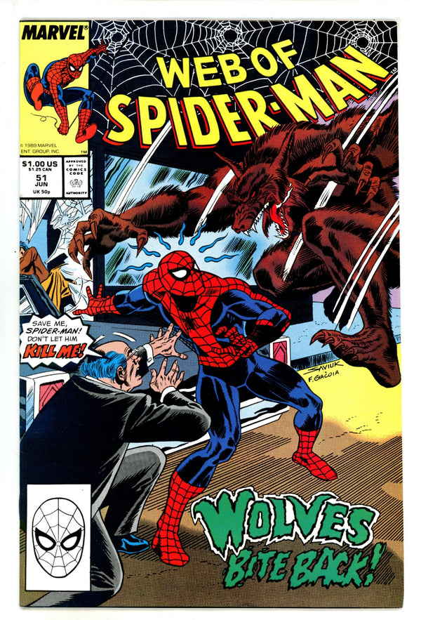 Web of Spider-Man Vol 1 51 High Grade (1989)