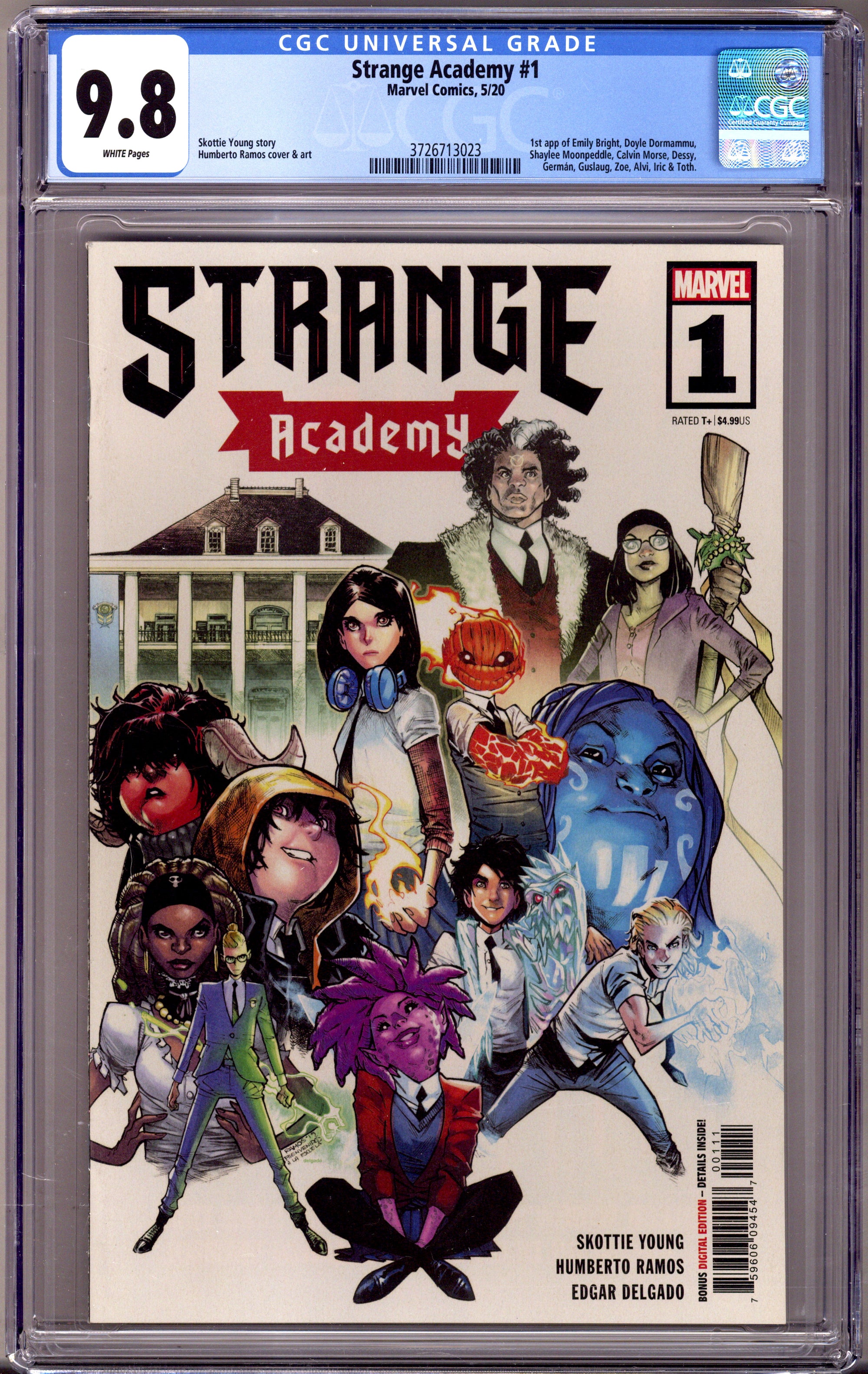 Strange Academy Vol 1 1 CGC 9.8 (NM/M) (2020) 