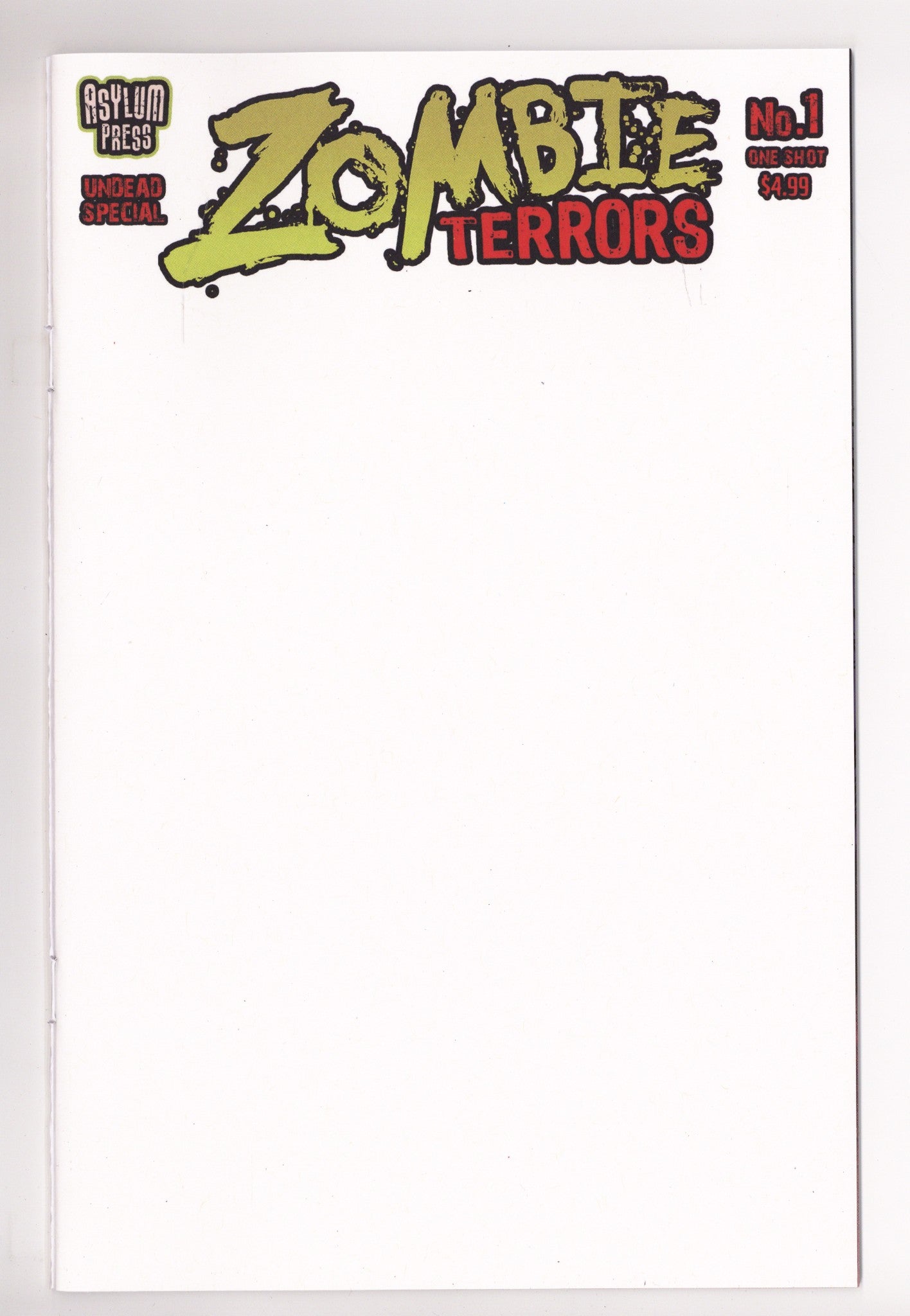 Zombie Terror 1 Blank Variant (2025)