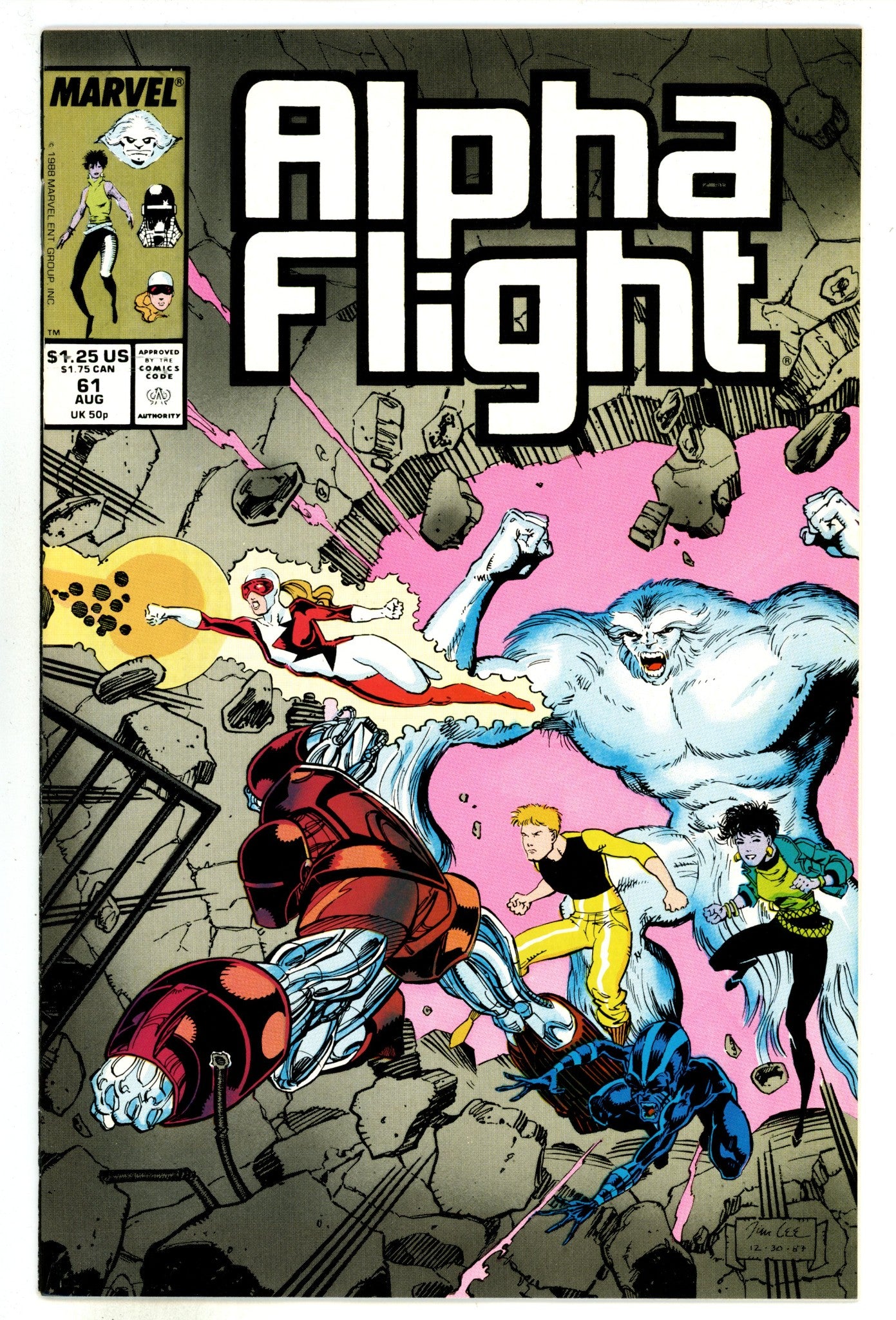 Alpha Flight Vol 1 61 High Grade (1988) 
