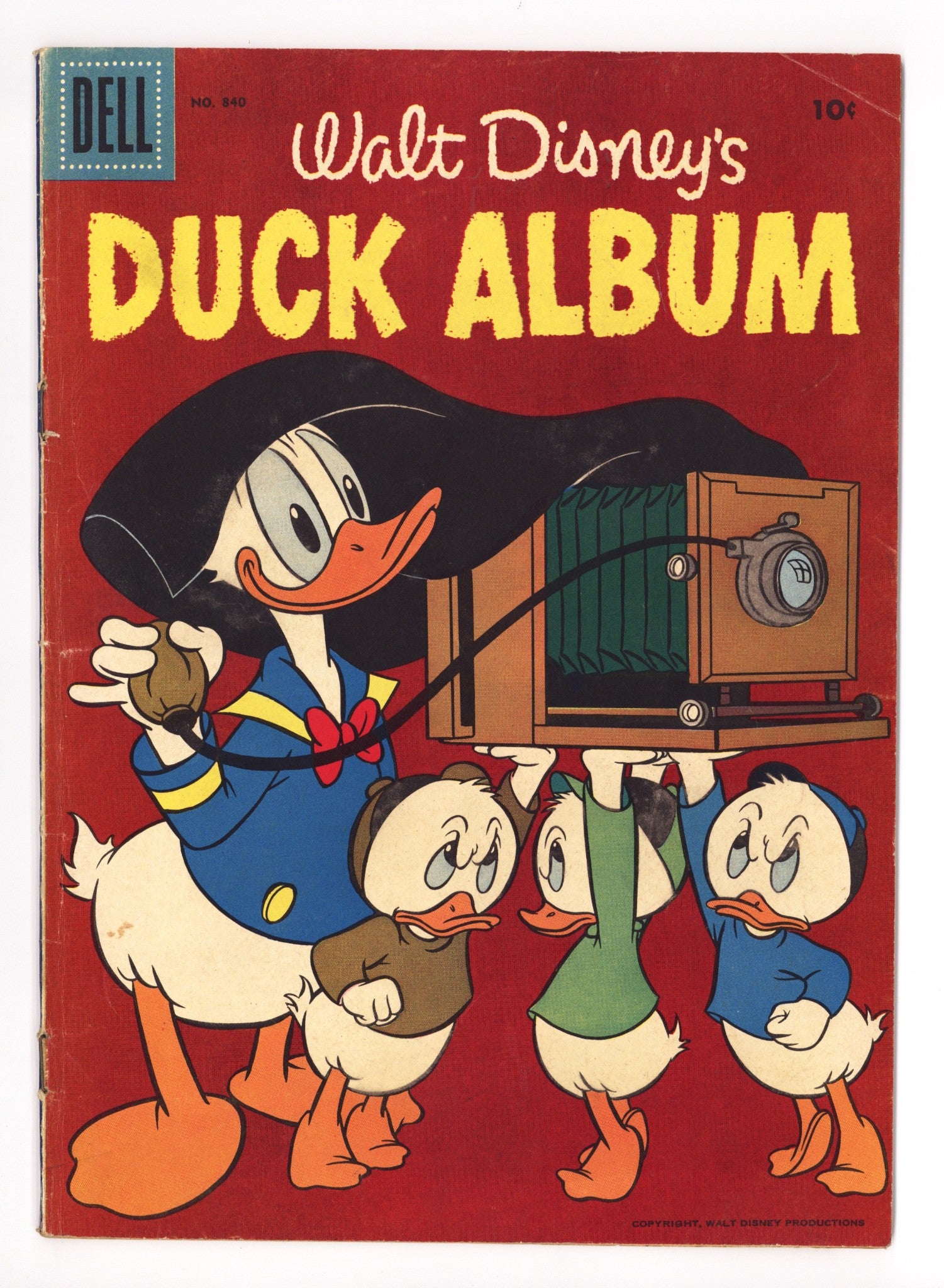 Four Color Vol 2 840 Low Grade Duck Album, Ad Back Cover (1957) 
