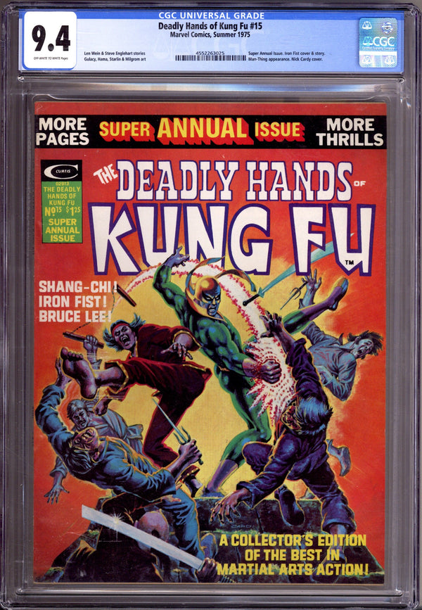 The Deadly Hands of Kung Fu 15 CGC 9.4 (NM) (1975)