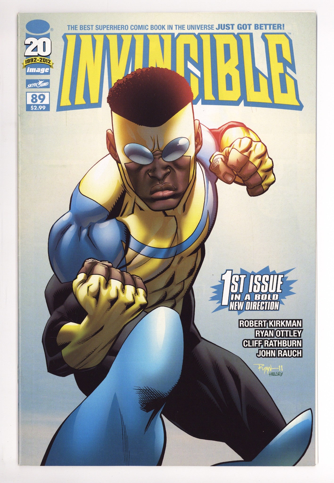 Invincible 89 VF+ (8.5) Apparent, Centerfold Detached @ Bottom Staple (2012) 