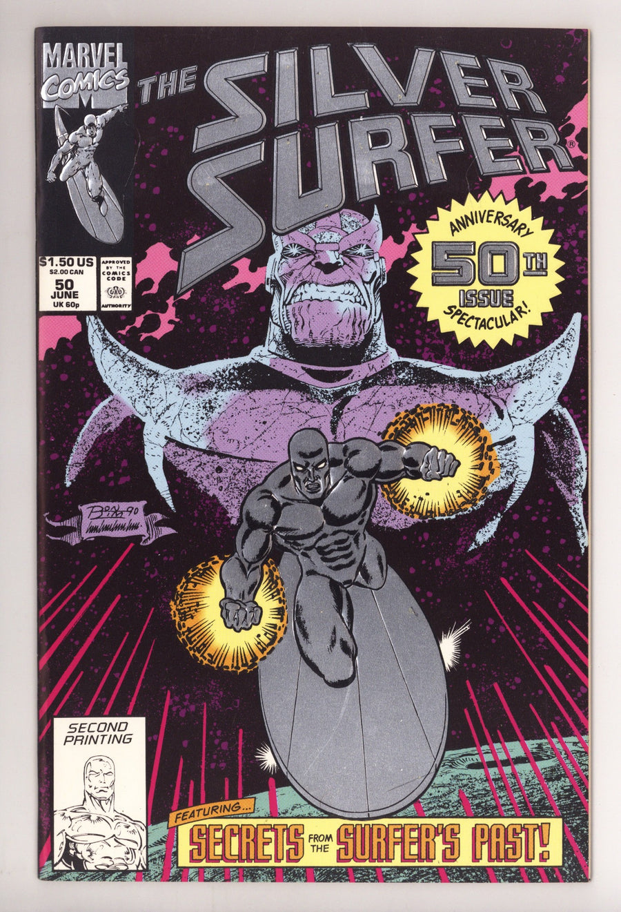 Silver Surfer Vol 3 50 High Grade (1991) 2nd Print 