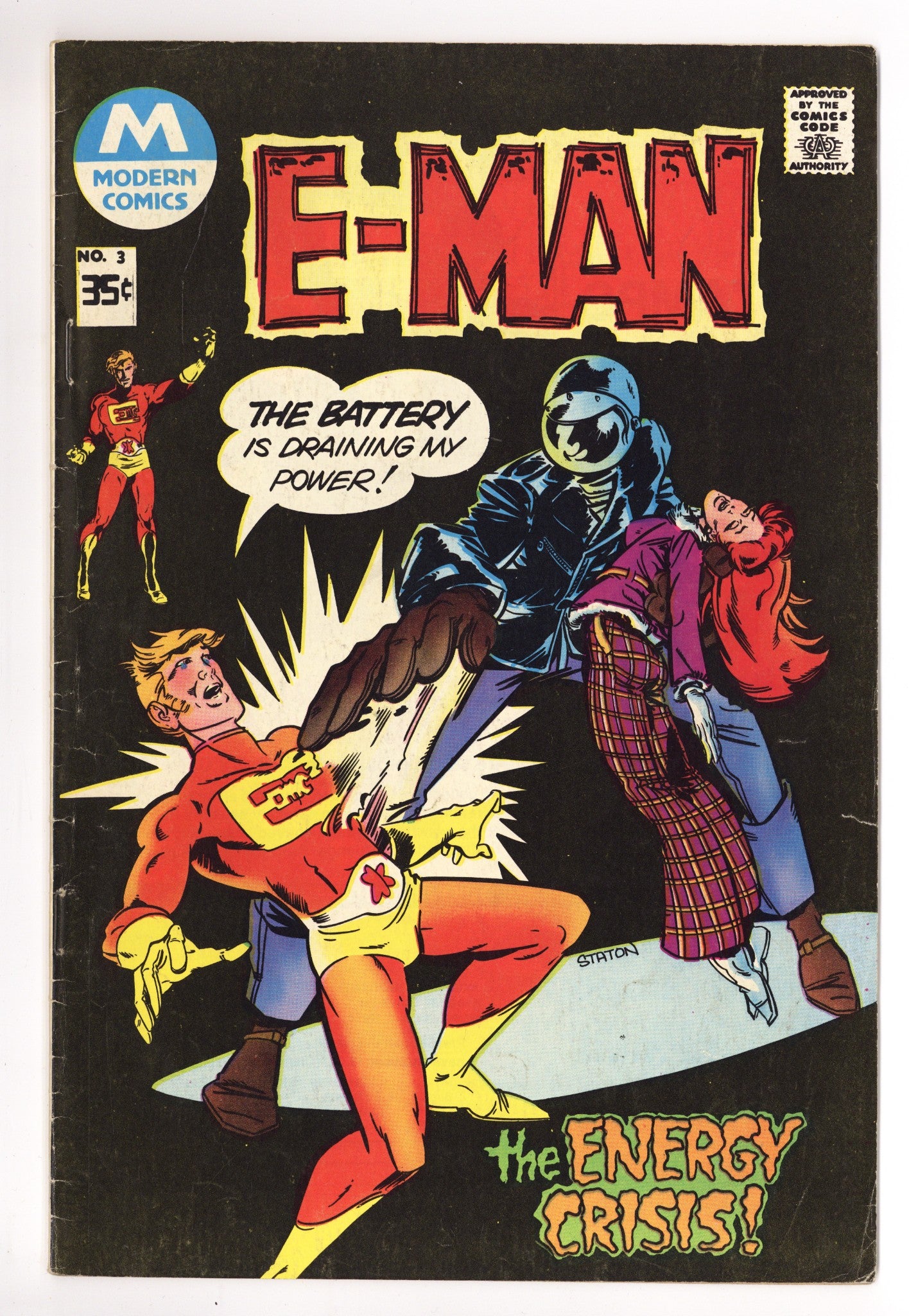 E-Man Vol 1 3 Low Grade (1978) 