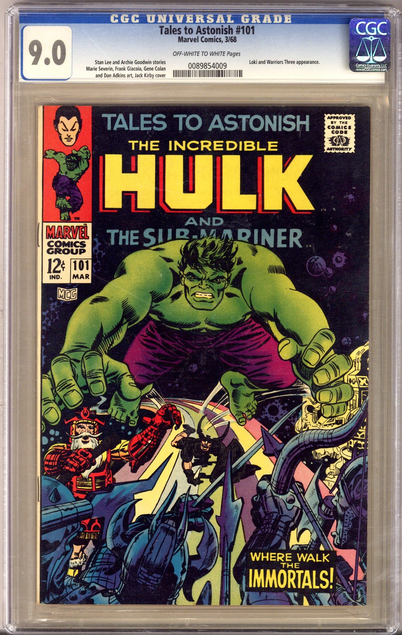 Tales to Astonish Vol 1 101 CGC 9.0 (VF/NM) (1968) 