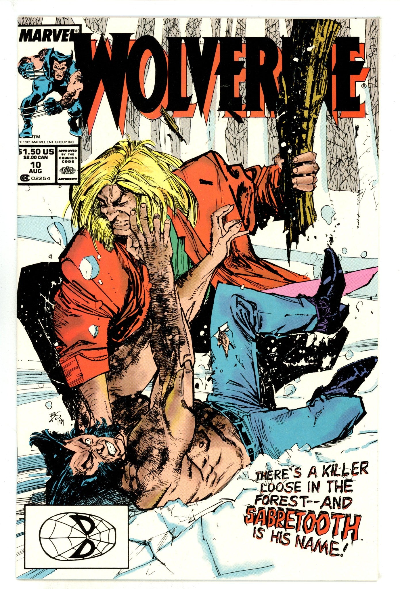 Wolverine Vol 2 10 NM (9.4) (1989) 