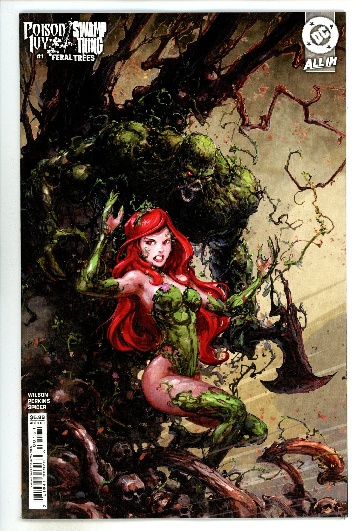 Poison Ivy Swamp Thing Feral Trees  1 Crain  Variant  (2024)