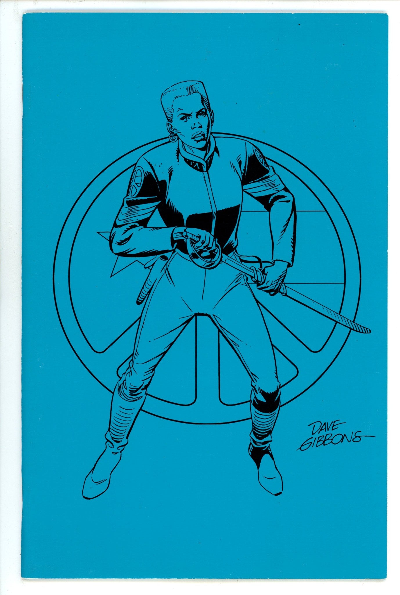 Martha Washington Goes to War 1 FN/VF (7.0) (1994) Blue Variant Signed x1 1st Page Dave Gibbons 