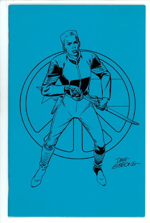 Martha Washington Goes to War 1 FN/VF (7.0) (1994) Blue Variant Signed x1 1st Page Dave Gibbons