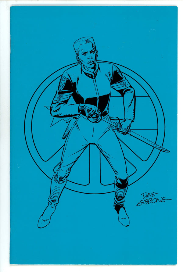Martha Washington Goes to War 1 FN/VF (7.0) (1994) Blue Variant Signed x1 1st Page Dave Gibbons