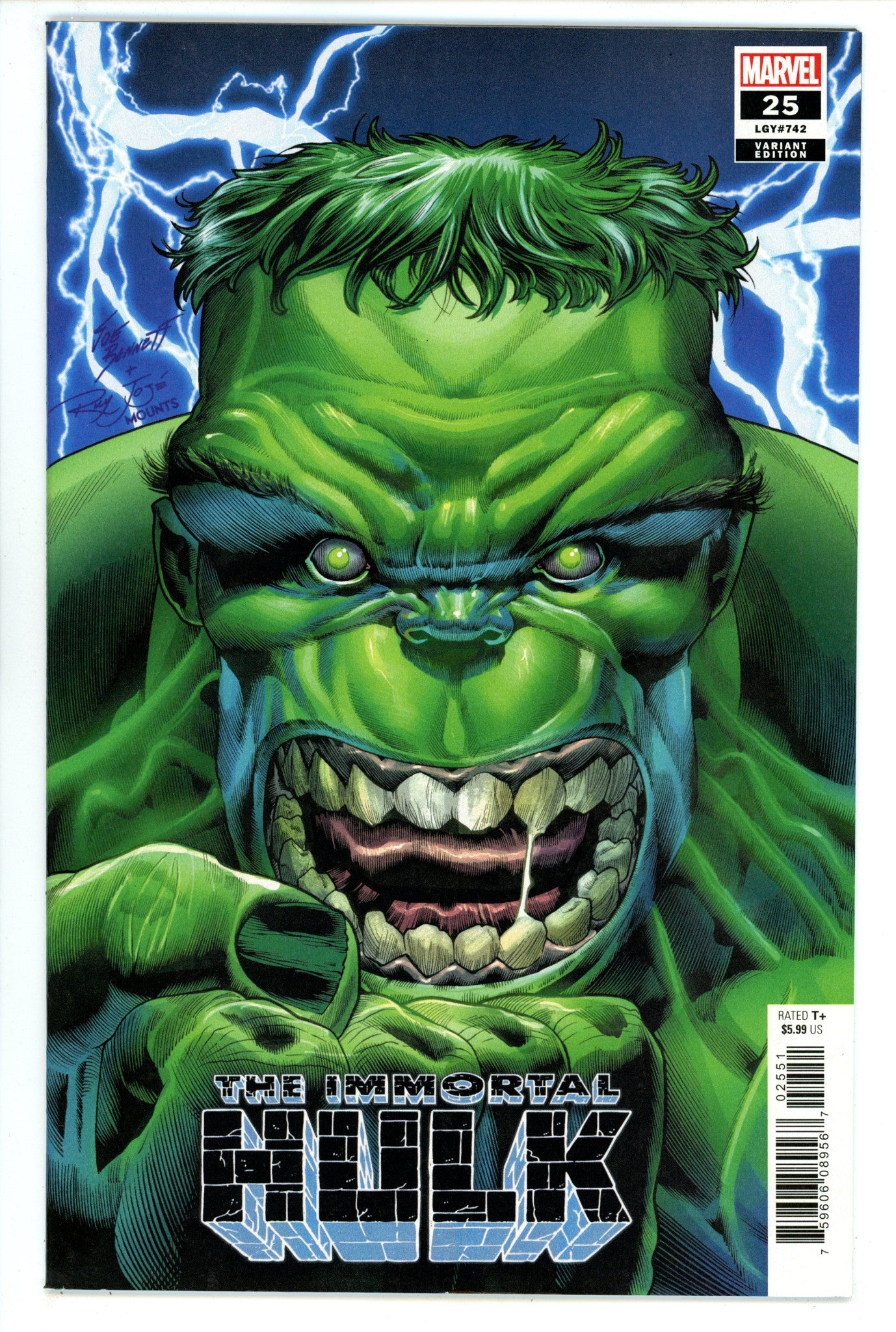 Immortal Hulk 25 High Grade (2019) Bennett Variant 