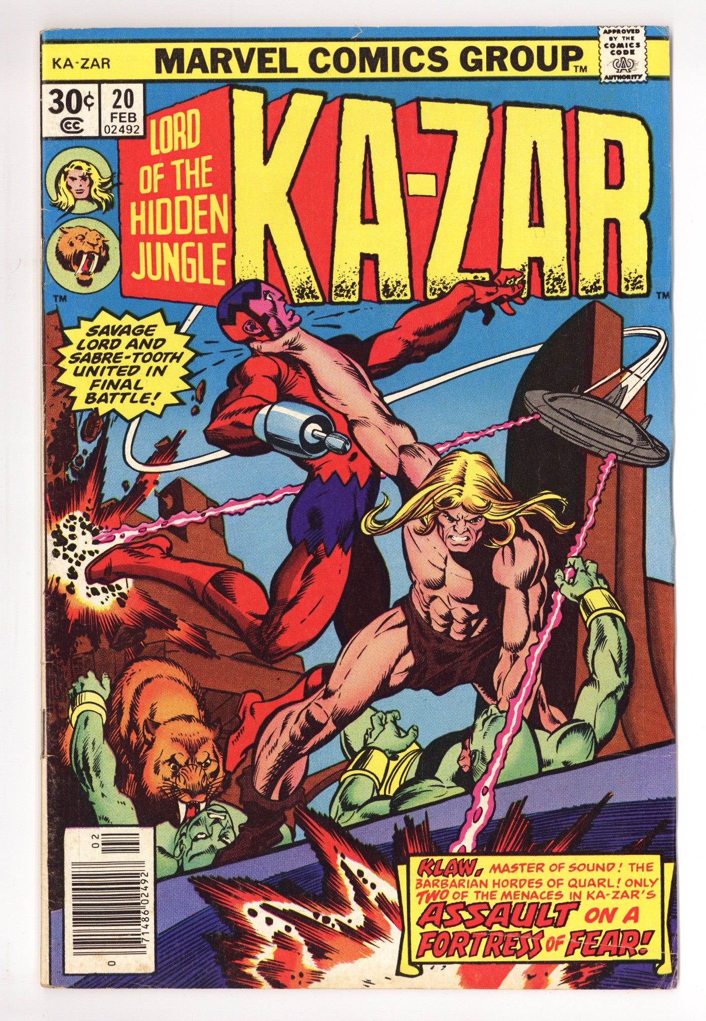 Ka-Zar Vol 2 20 Mid Grade (1977) 