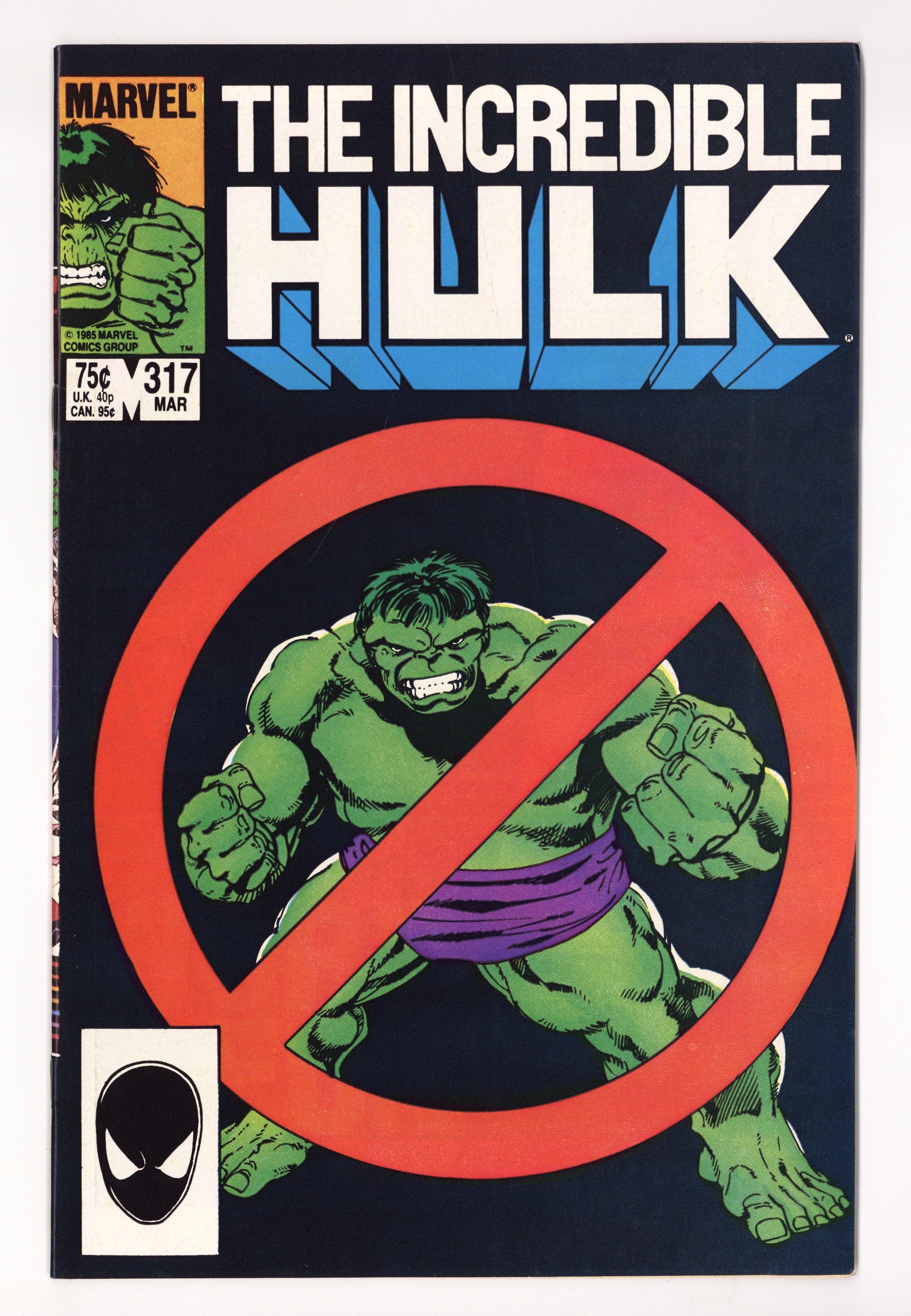 The Incredible Hulk Vol 1 317 High Grade (1986) 