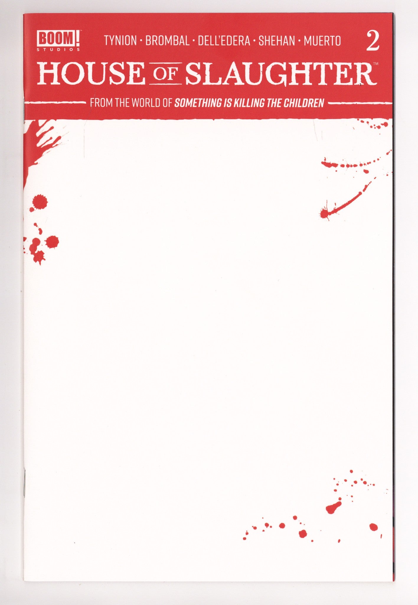 House of Slaughter 2 High Grade (2021) Blank Variant 