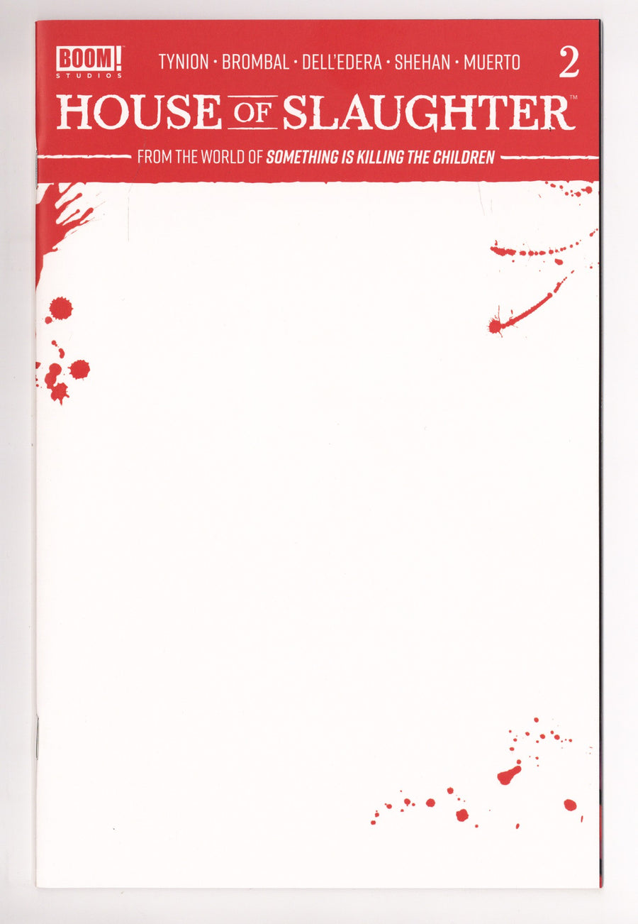 House of Slaughter 2 High Grade (2021) Blank Variant 