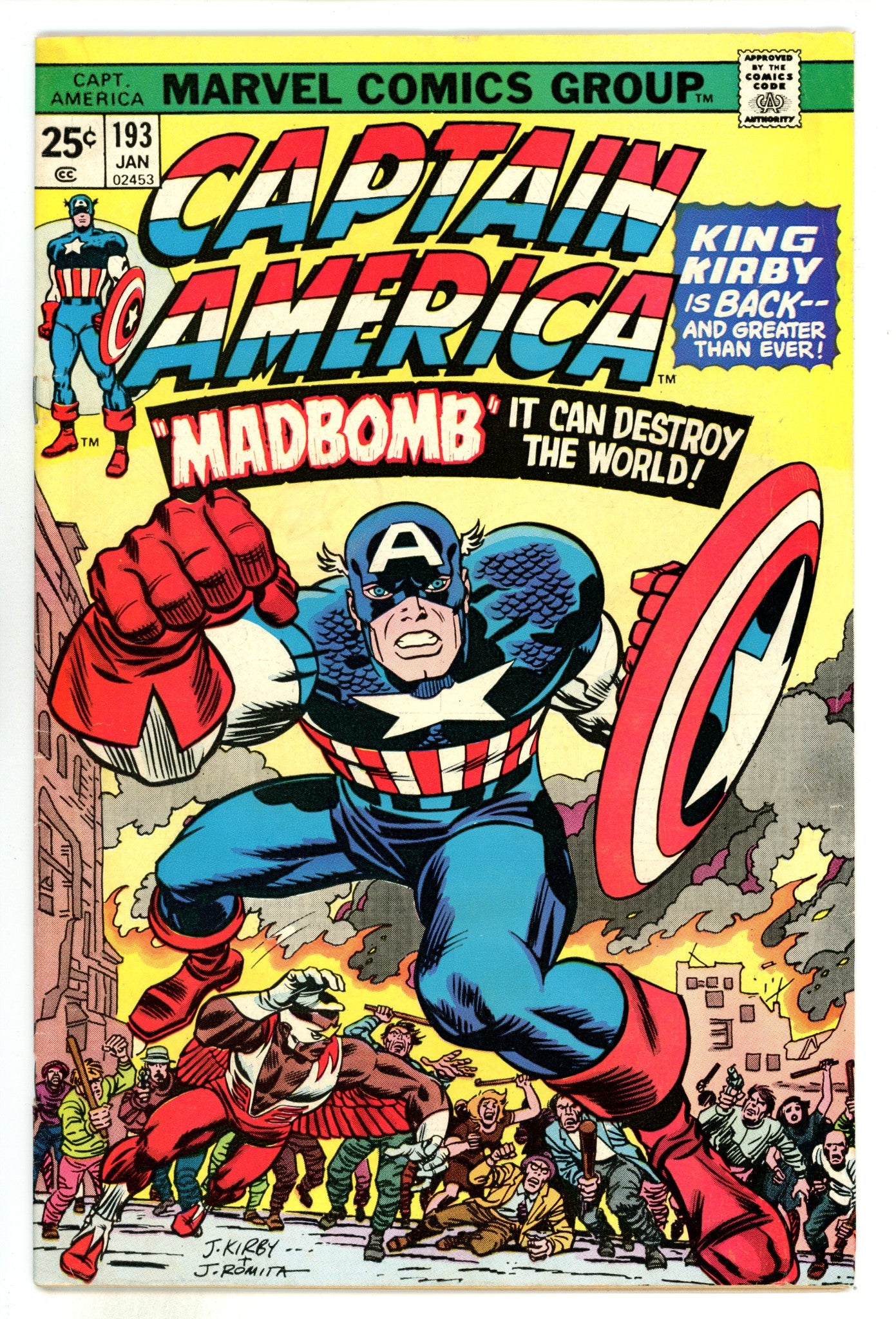 Captain America Vol 1 193  VG/FN (5.0)  (1976)  