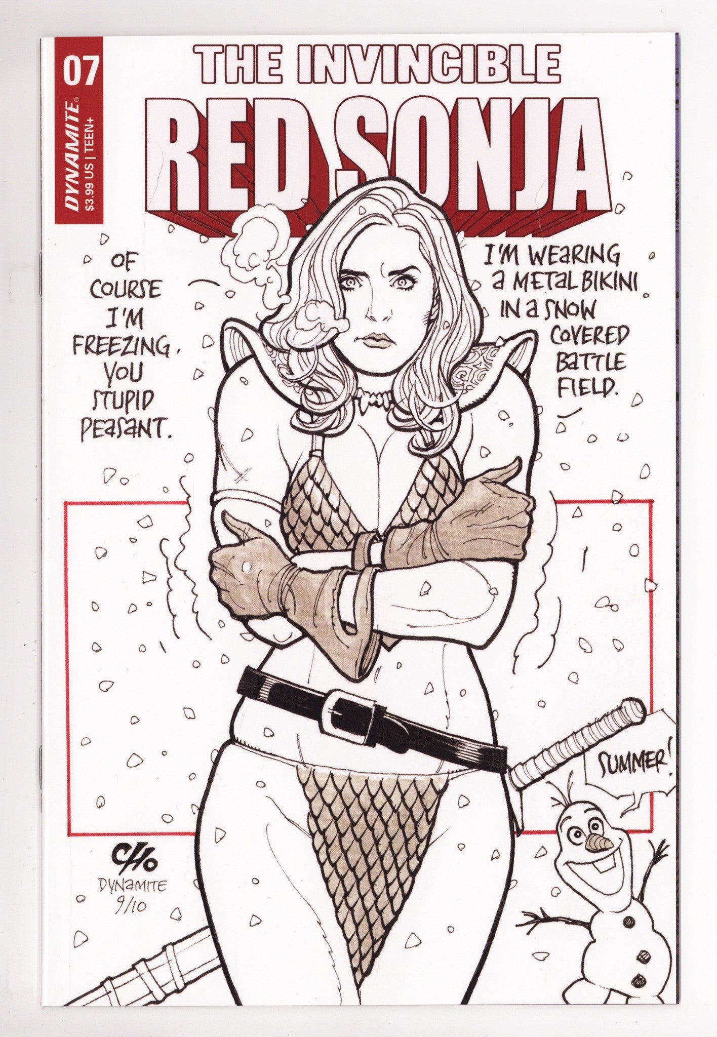 The Invincible Red Sonja   7  High Grade   (2022) Cho     Variant  