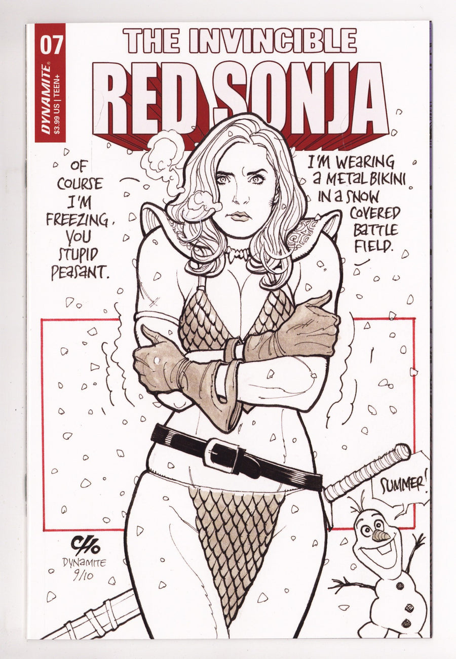 The Invincible Red Sonja   7  High Grade   (2022) Cho     Variant  