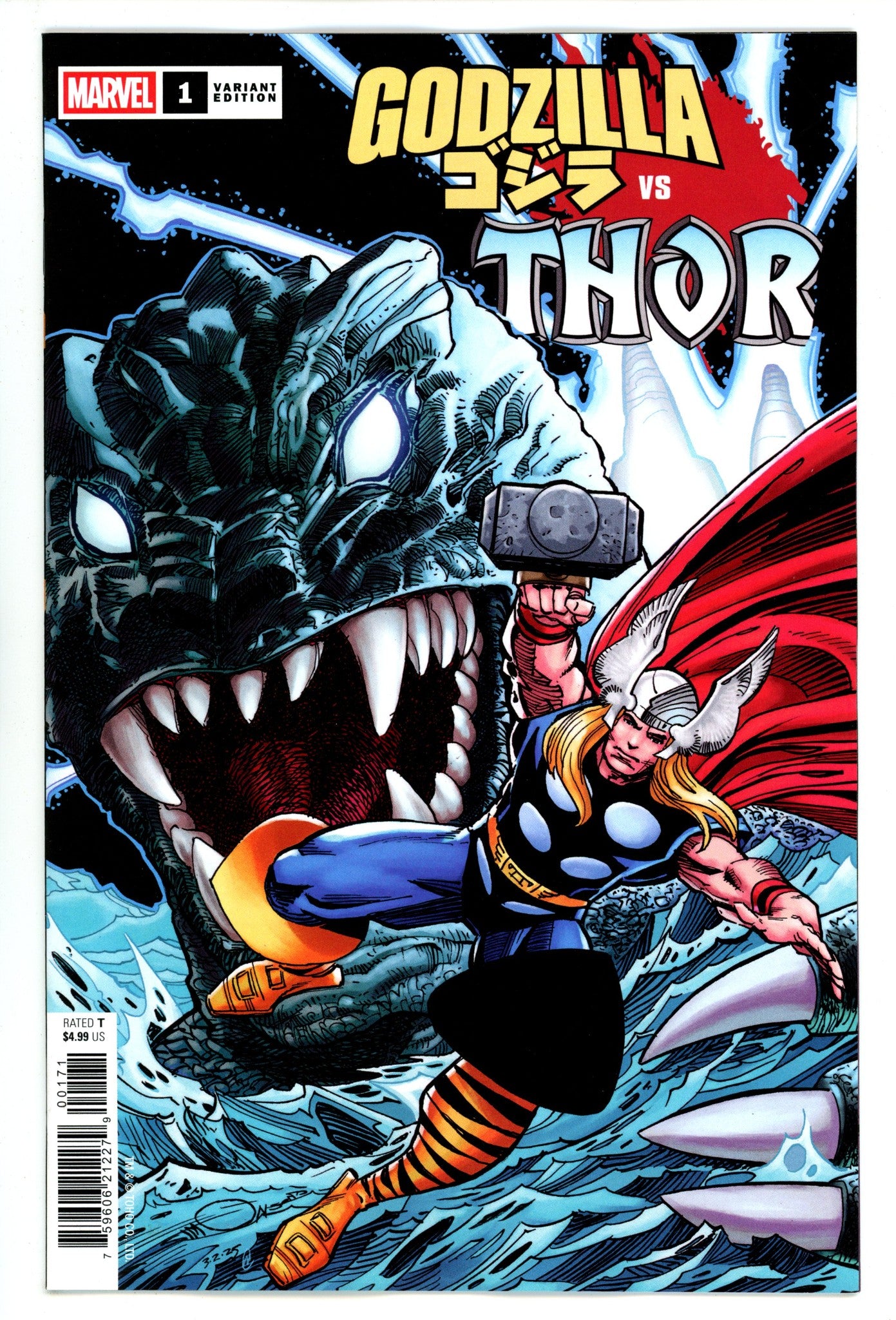Godzilla Vs. Thor  1 Simonson  Variant   (2025)