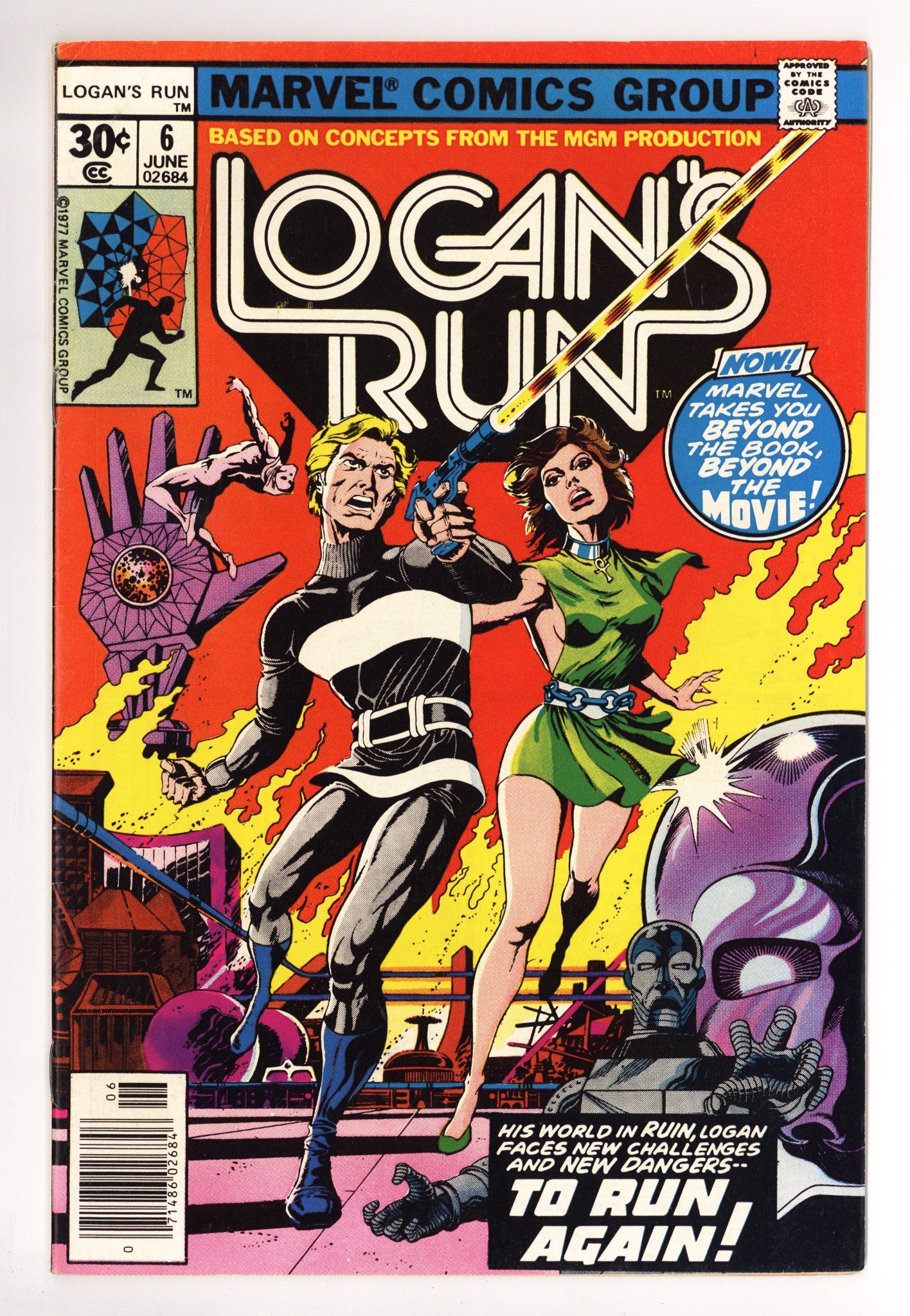 Logan's Run Vol 1 6 FN+ (6.5) (1977) 