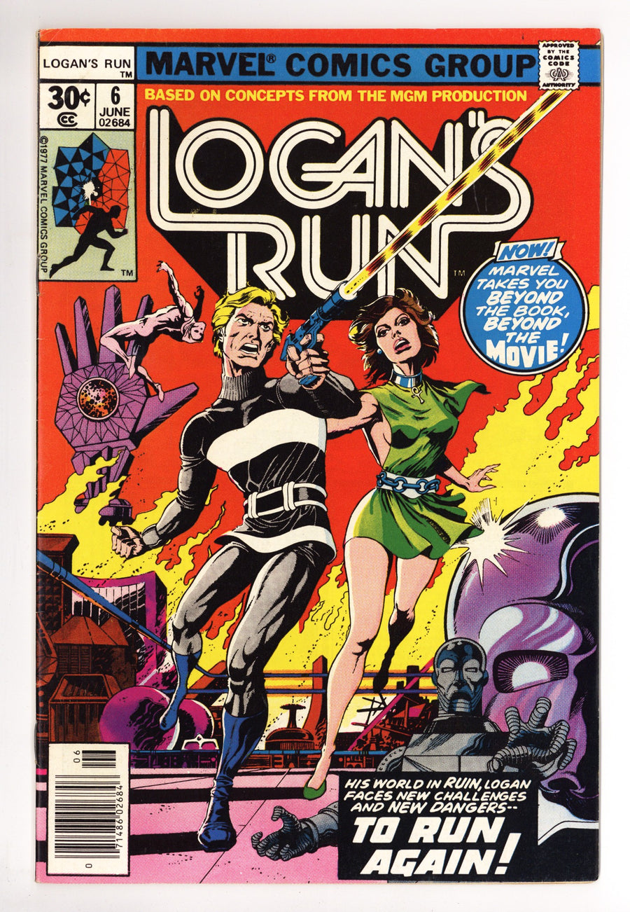 Logan's Run Vol 1 6 FN+ (6.5) (1977) 