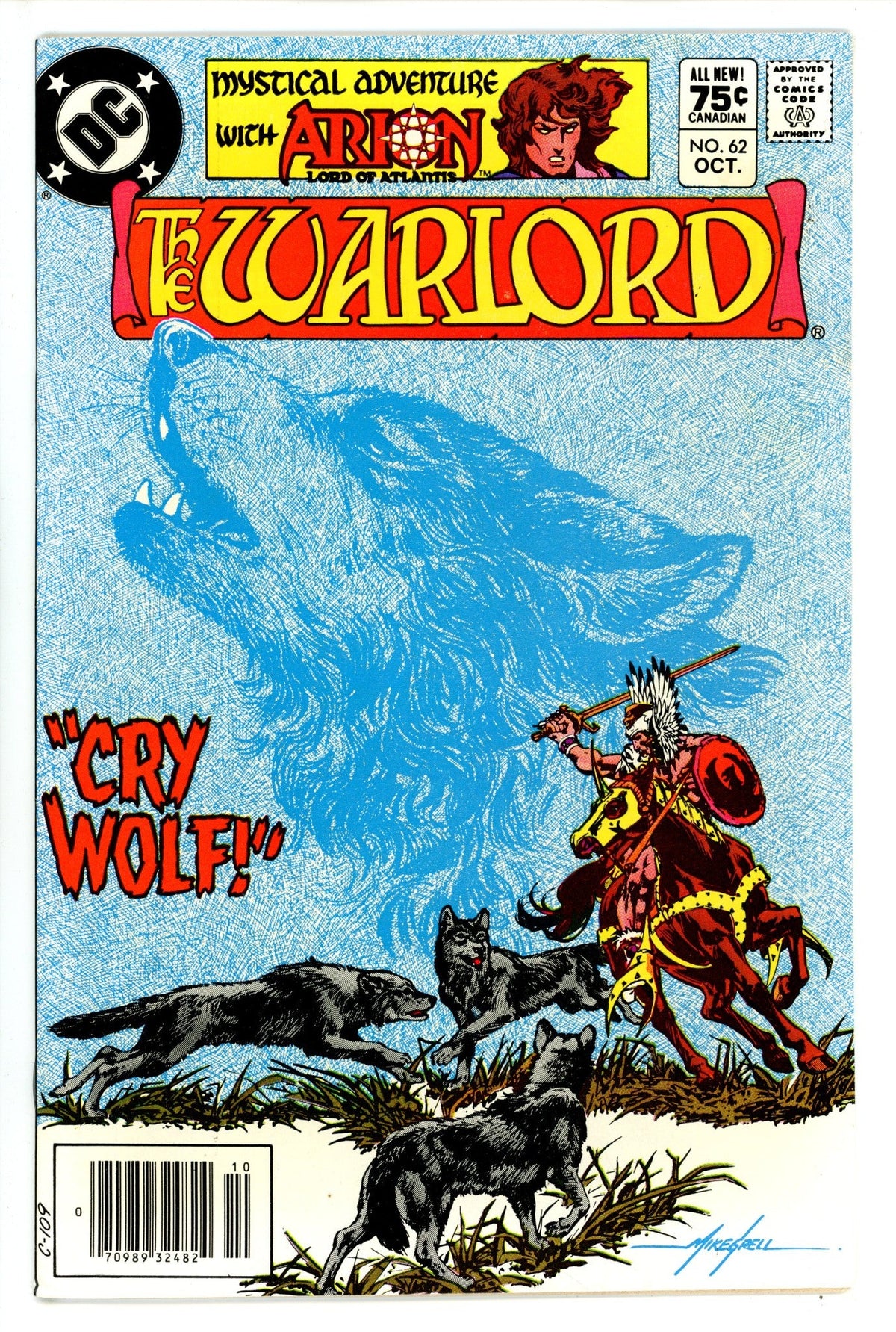 Warlord Vol 1 62  Mid Grade   (1982)   Canadian Price Variant