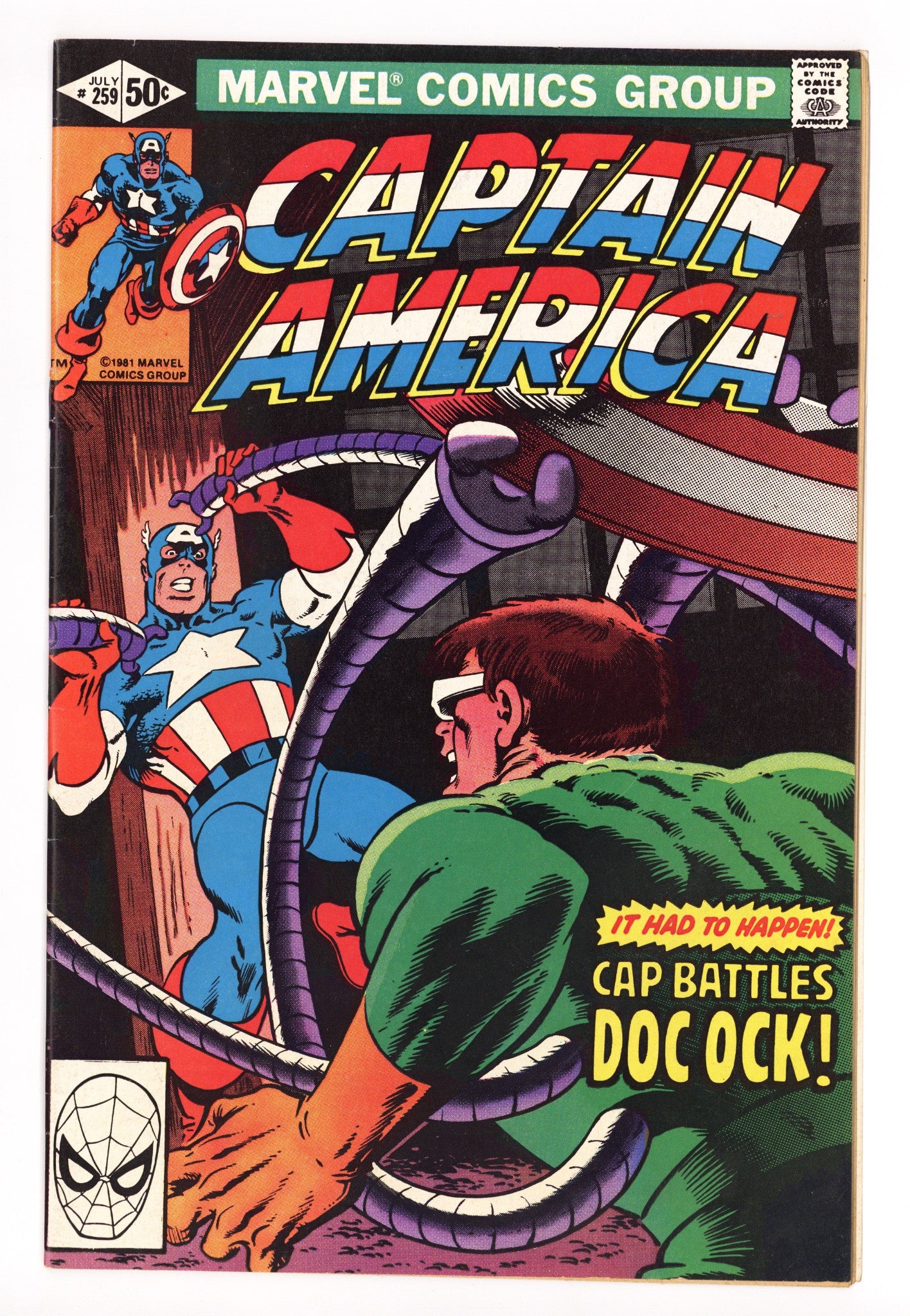 Captain America Vol 1 259 Mid Grade (1981) 