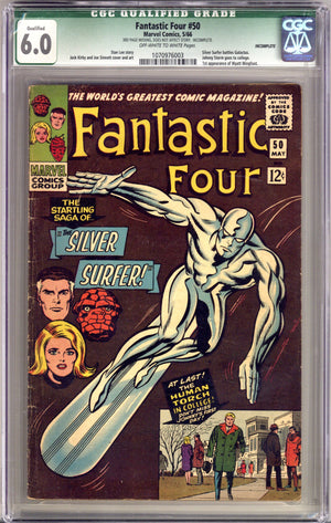 Fantastic Four Vol 1 50 CGC 6.0 (FN) Incomplete (1966)