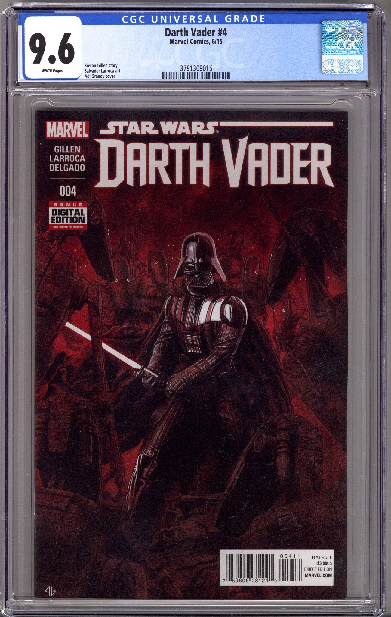Darth Vader Vol 1 4 CGC 9.6 (NM+) (2015)