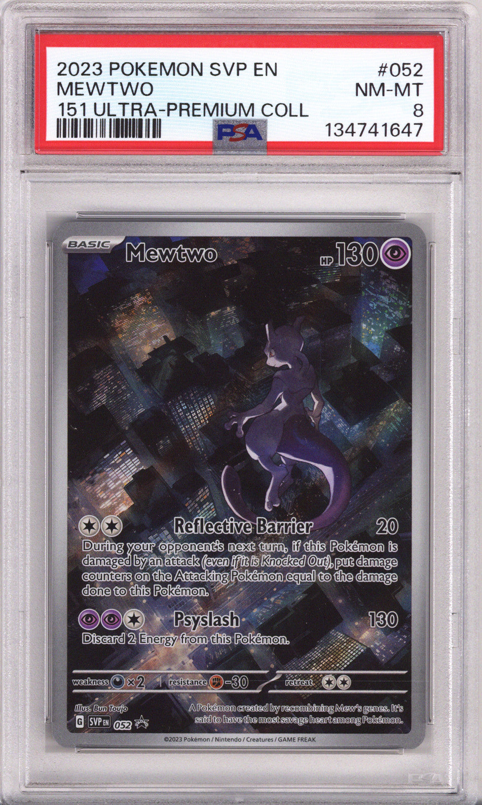 Pokemon Black Star Promo 151 Ultra-Premium Collection Mewtwo PSA Near Mint-Mint 8 (2023)