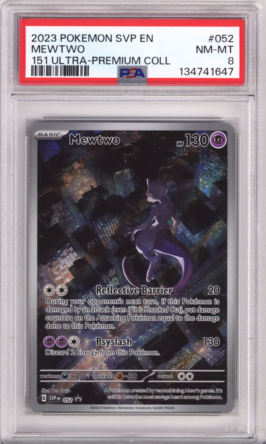 Pokemon Black Star Promo 151 Ultra-Premium Collection Mewtwo PSA Near Mint-Mint 8 (2023)