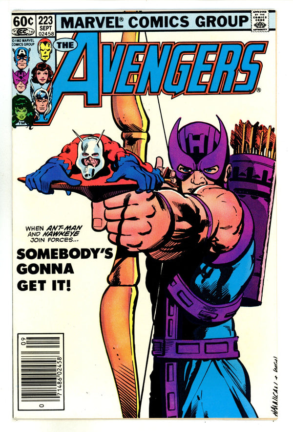 The Avengers Vol 1 223 FN/VF (7.0) (1982) Newsstand