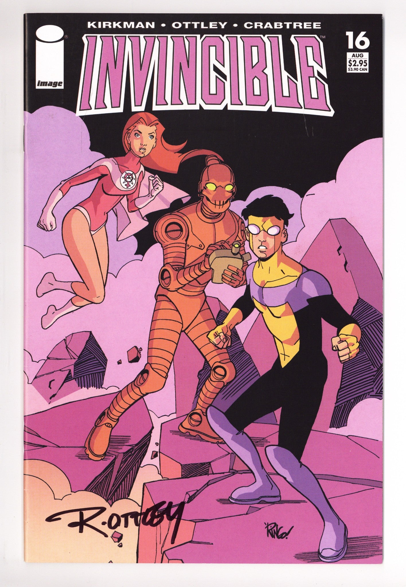 Invincible 16 FN+ (6.5) (2004) Signed x1 Cover Ryan Ottley 