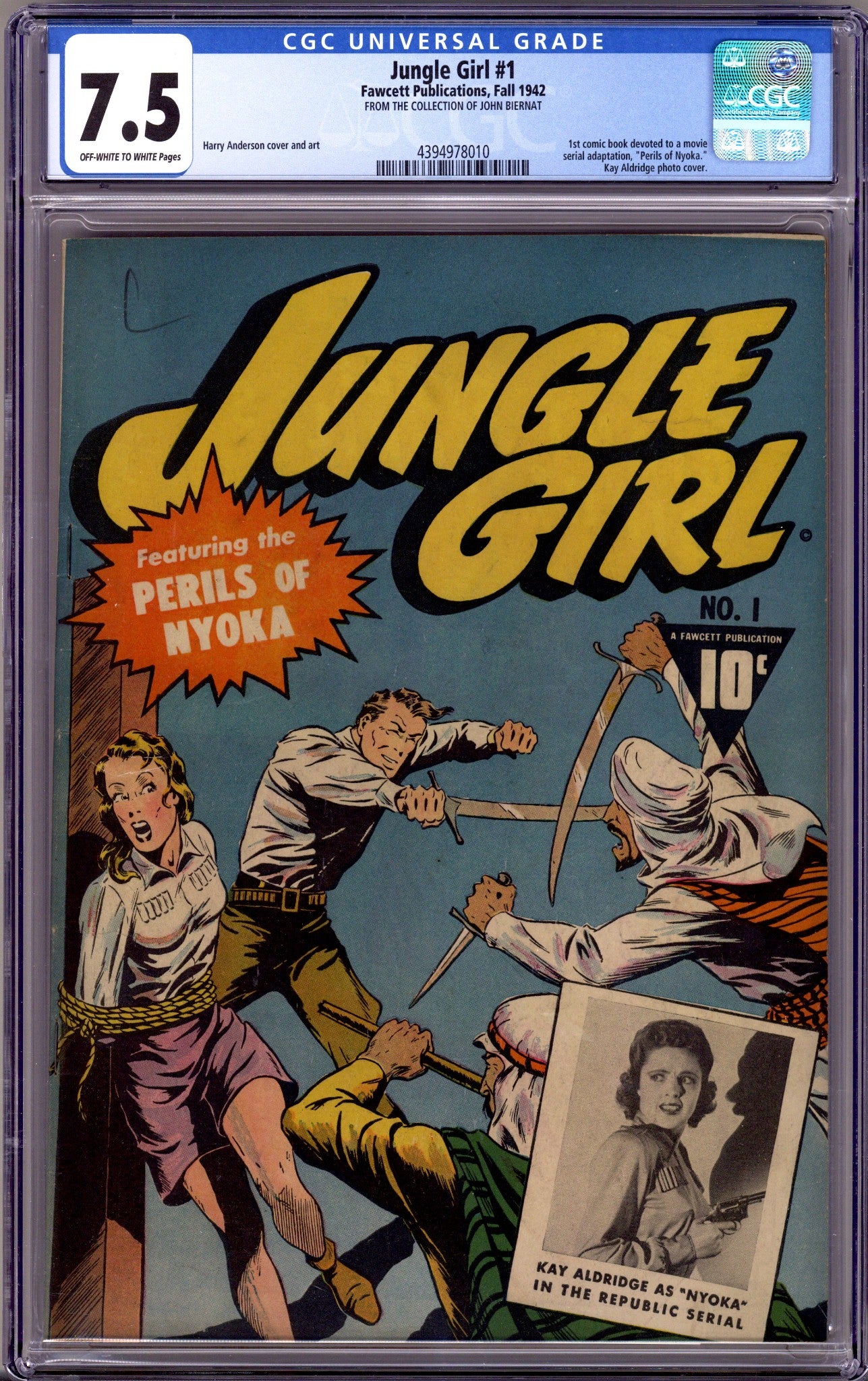 Jungle Girl 1 CGC 7.5 (VF-) (1942)