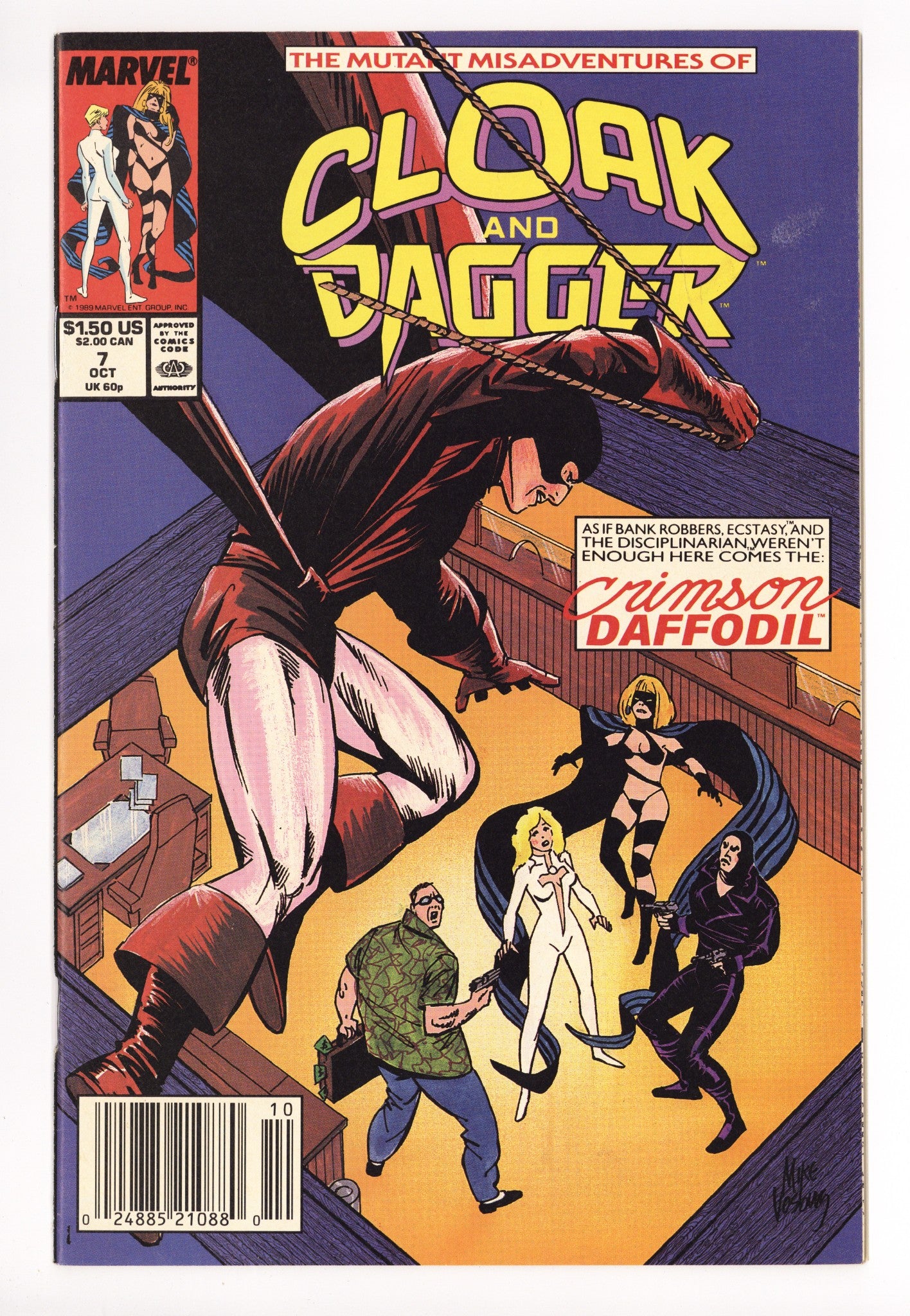 The Mutant Misadventures of Cloak and Dagger 7 Mid Grade (1989) 