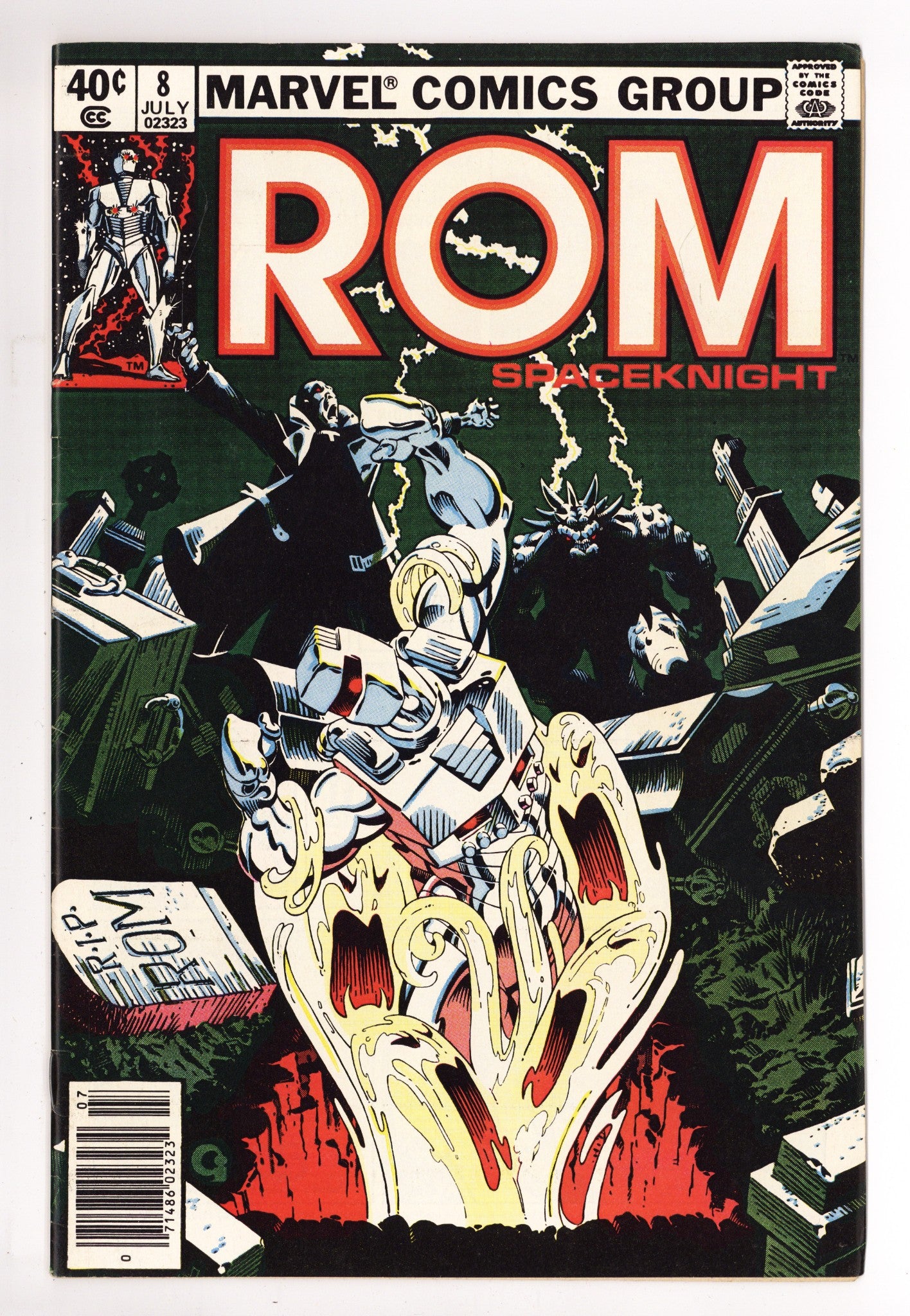 Rom Vol 1 8 Mid Grade (1980) Newsstand 