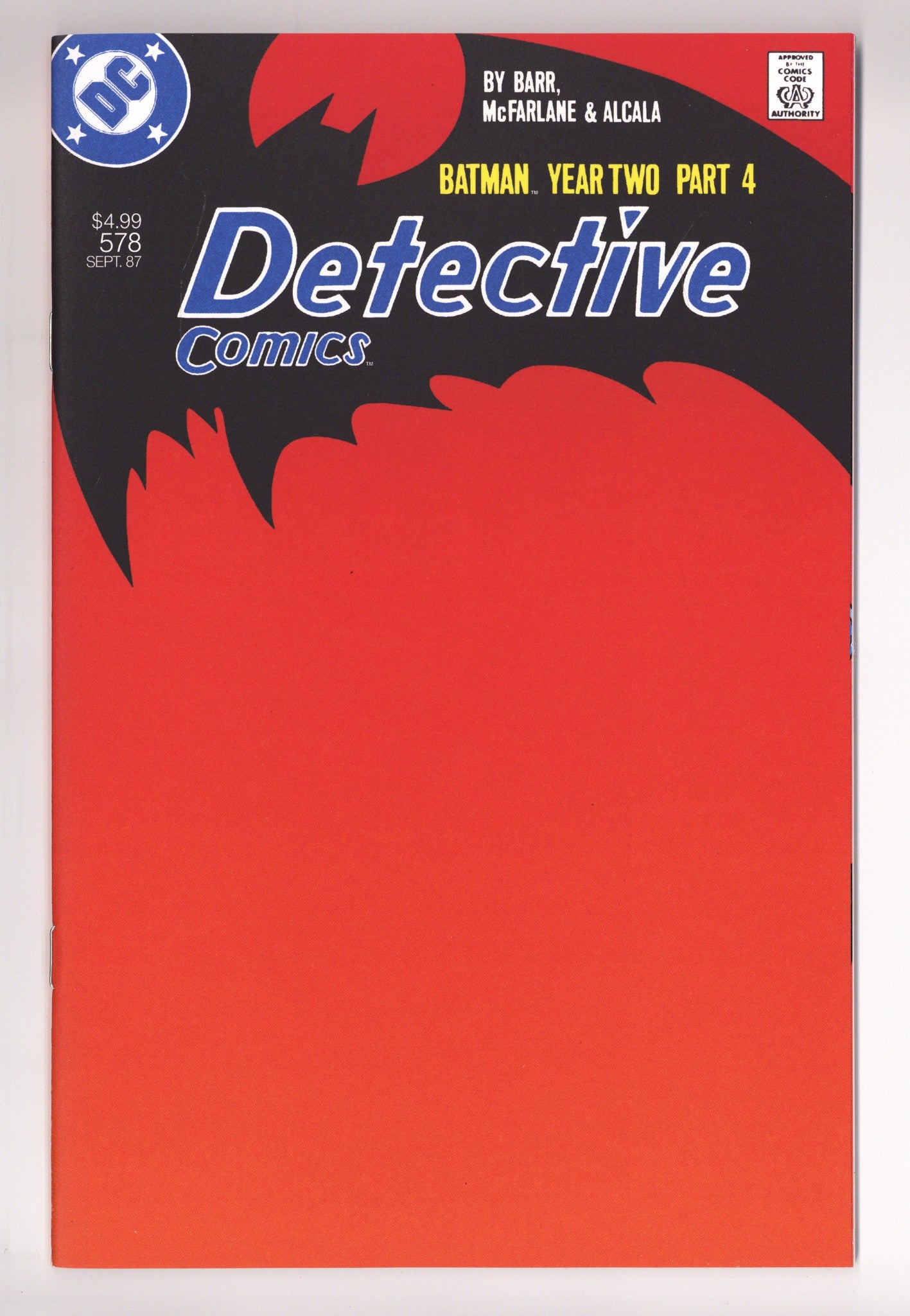 Detective Comics Vol 1 578 Facsimile Blank Variant (2026)