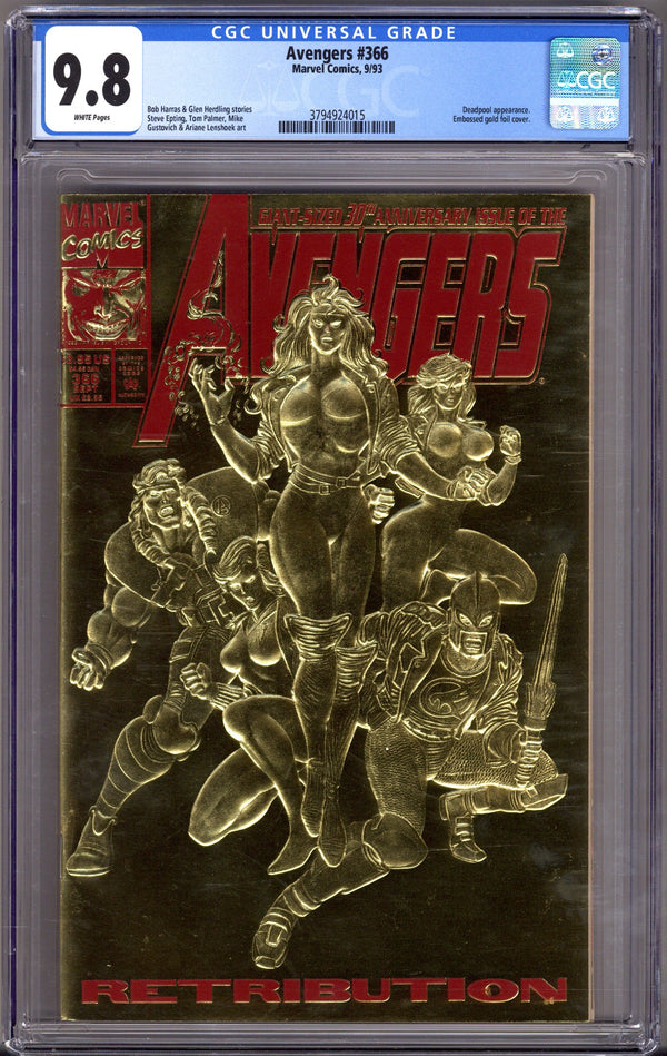The Avengers Vol 1 366 CGC 9.8 (NM/M) (1993)