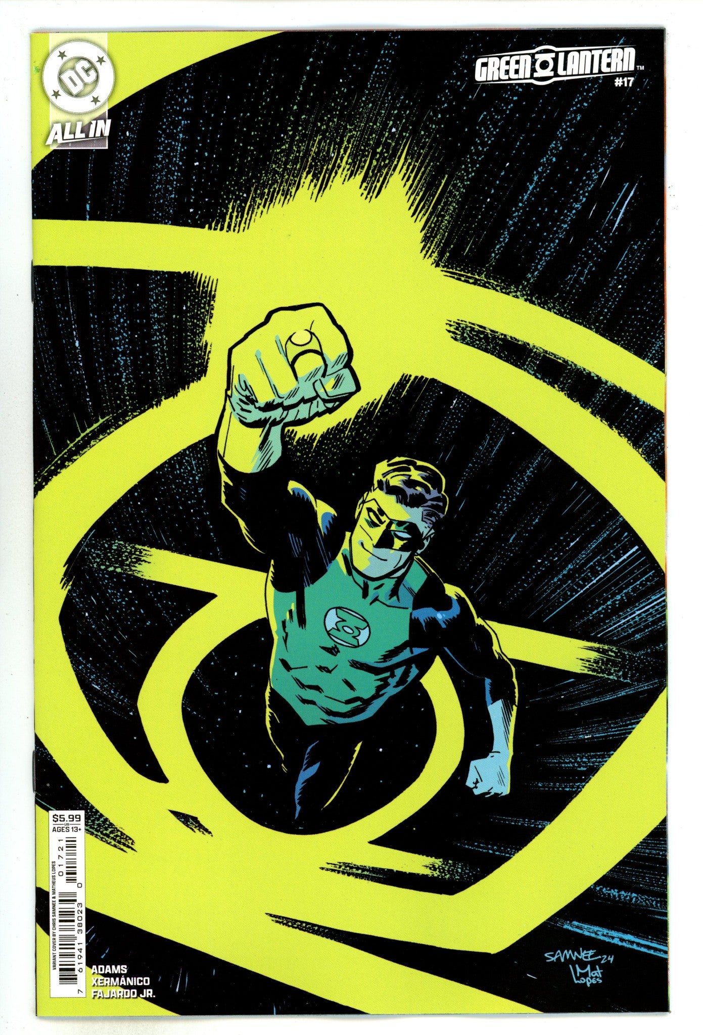 Green Lantern Vol 8 17 Samnee  Variant   (2024)