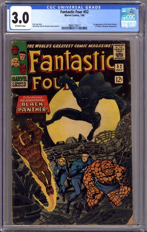 Fantastic Four Vol 1 52 CGC 3.0 (GD/VG) (1966)
