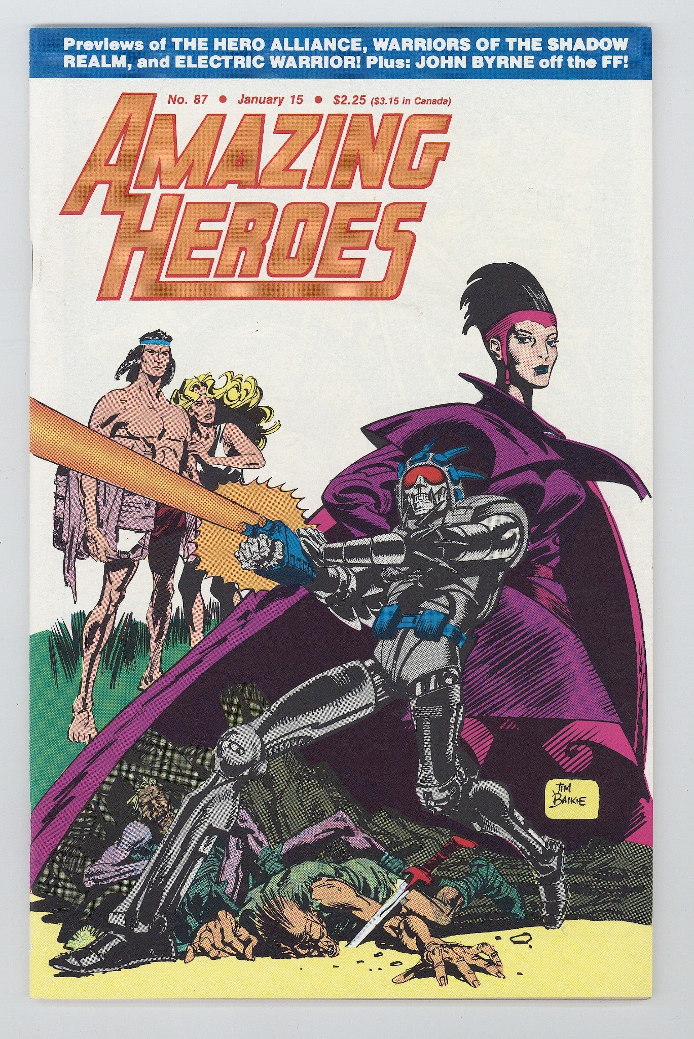 Amazing Heroes 87 NM- (9.2) (1986) 