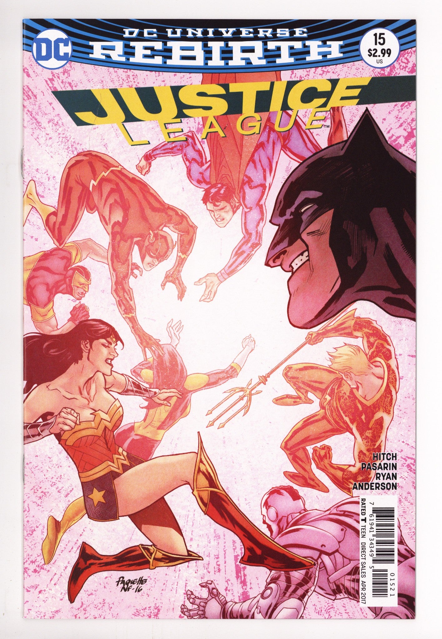 Justice League Vol 2 15 High Grade (2017) Paquette Variant 