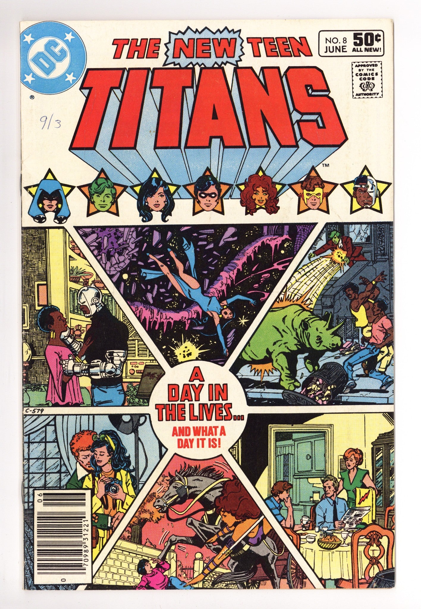 The New Teen Titans Vol 1 8 Mid Grade (1981) Newsstand 